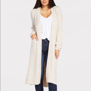 stitches & stripes twist back duster cardigan
